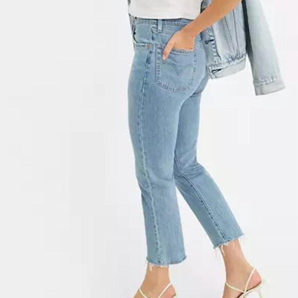 Levi's 501 Original Stretch Cropped Jeans - Picture 4 of 7